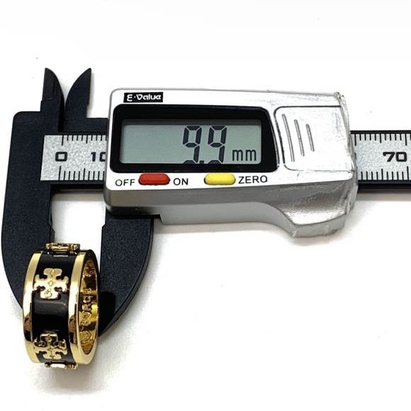 Tory Burch Gold Enamel Black Ring - Picture 5 of 6